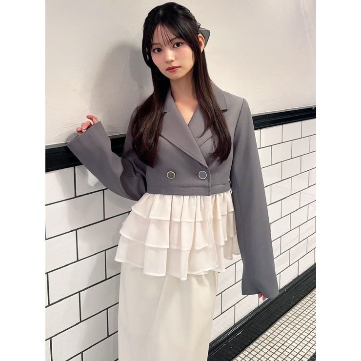 ドッキングフリルミディジャケット | RESEXXY | 詳細画像6 