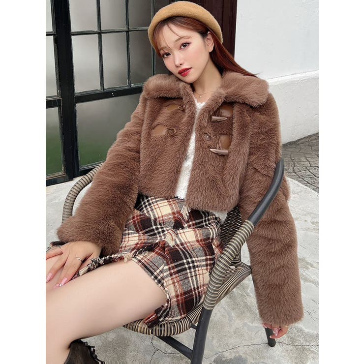 フェイクファーダッフルブルゾン[品番：MKSW0067503]｜RESEXXY