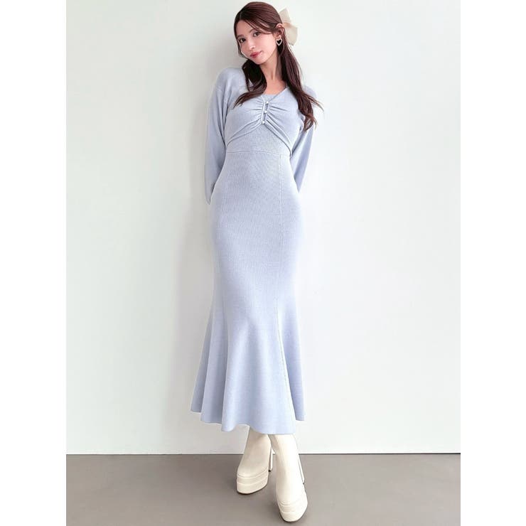 レイヤードマーメイドニットワンピース | RESEXXY | 詳細画像4 