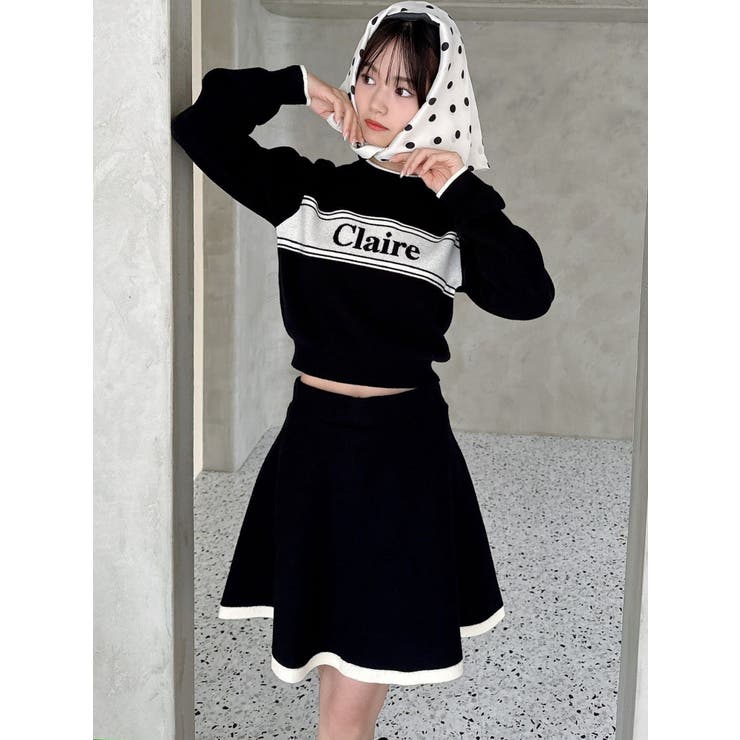 バイカラージャガードニットセットアップ | RESEXXY | 詳細画像1 