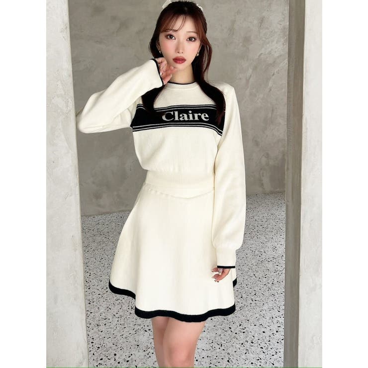 バイカラージャガードニットセットアップ | RESEXXY | 詳細画像10 