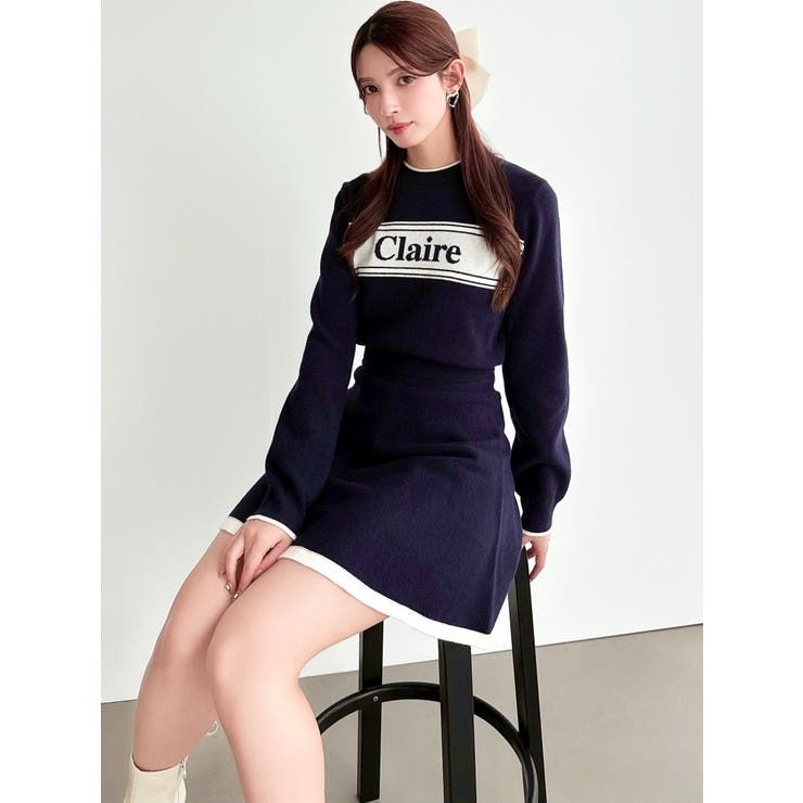 バイカラージャガードニットセットアップ | RESEXXY | 詳細画像2 