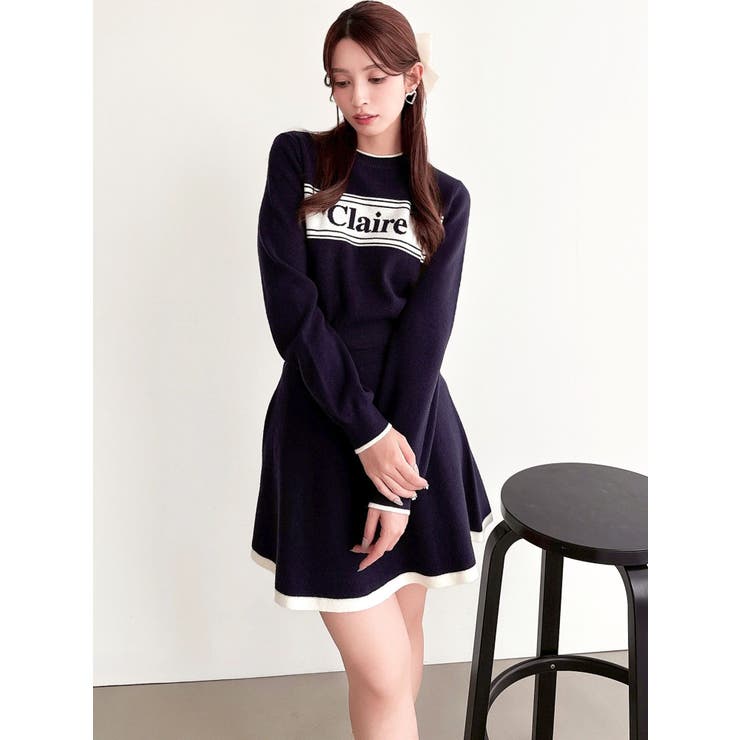 バイカラージャガードニットセットアップ | RESEXXY | 詳細画像3 