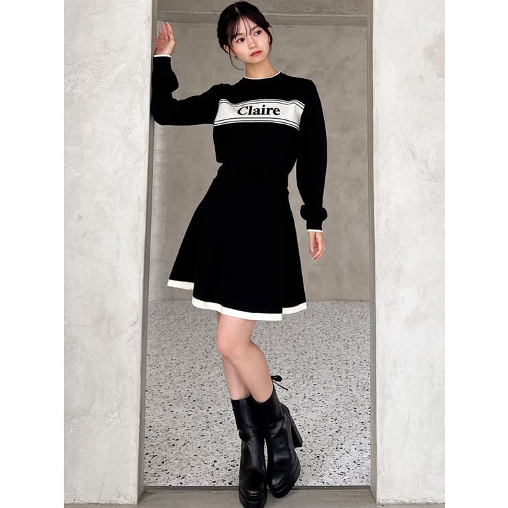 バイカラージャガードニットセットアップ | RESEXXY | 詳細画像8 