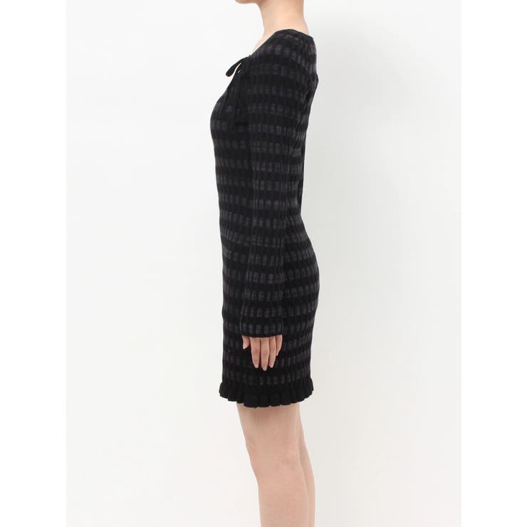 ジャガードチェックニットミニワンピース | RESEXXY | 詳細画像14 