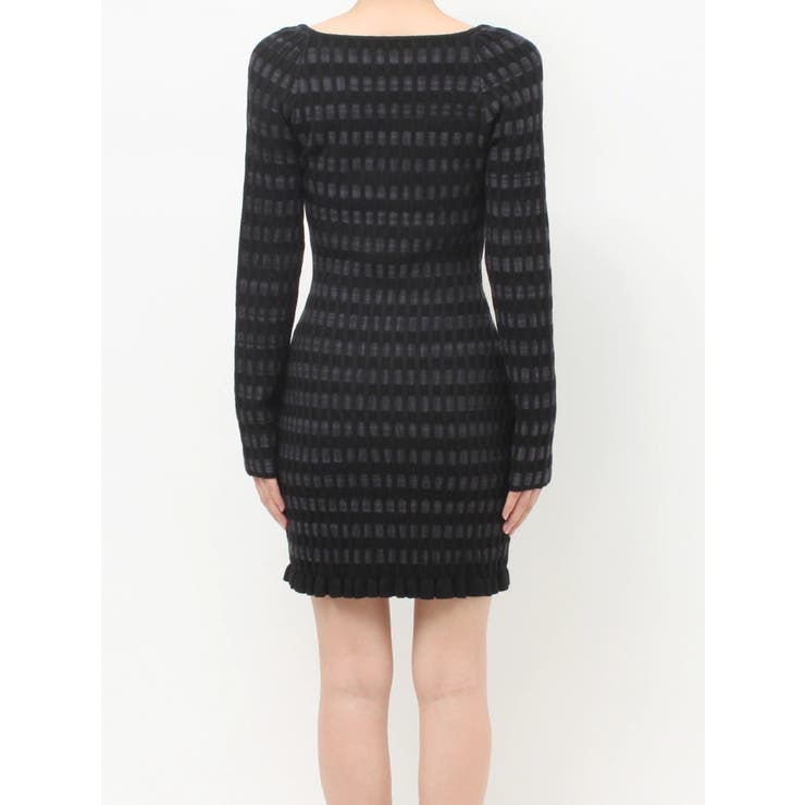 ジャガードチェックニットミニワンピース | RESEXXY | 詳細画像15 