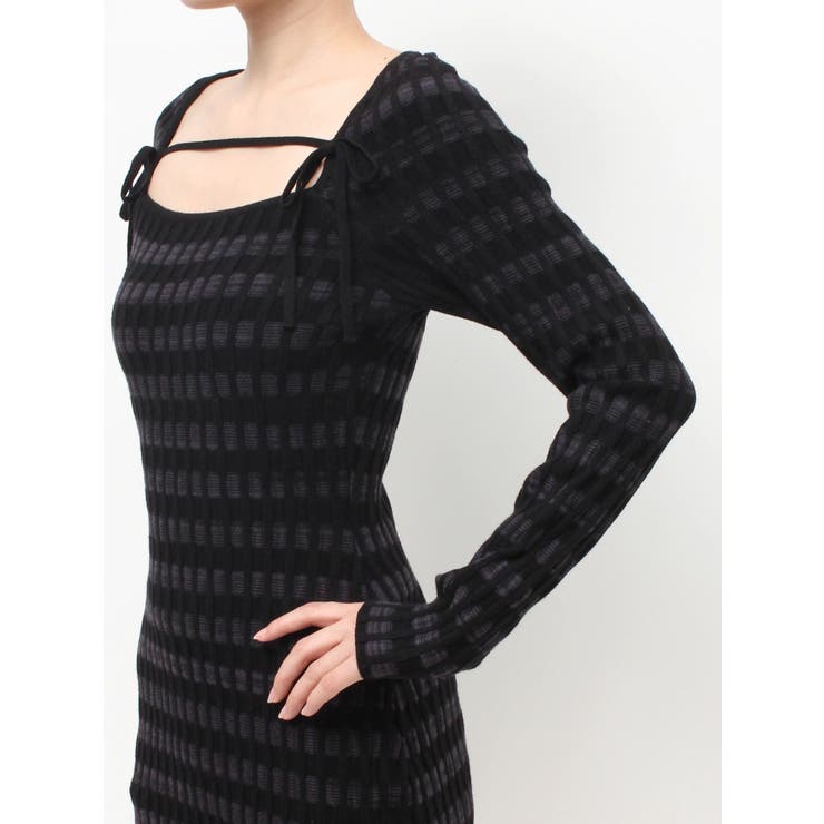 ジャガードチェックニットミニワンピース | RESEXXY | 詳細画像17 