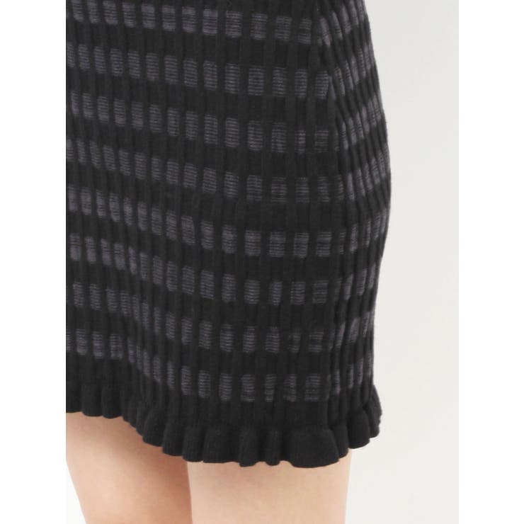 ジャガードチェックニットミニワンピース | RESEXXY | 詳細画像18 