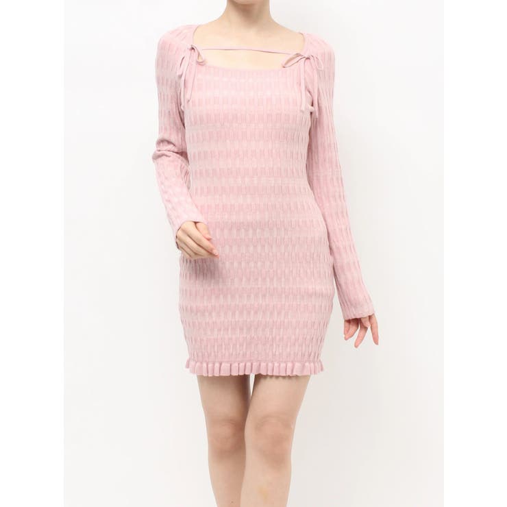 ジャガードチェックニットミニワンピース | RESEXXY | 詳細画像27 