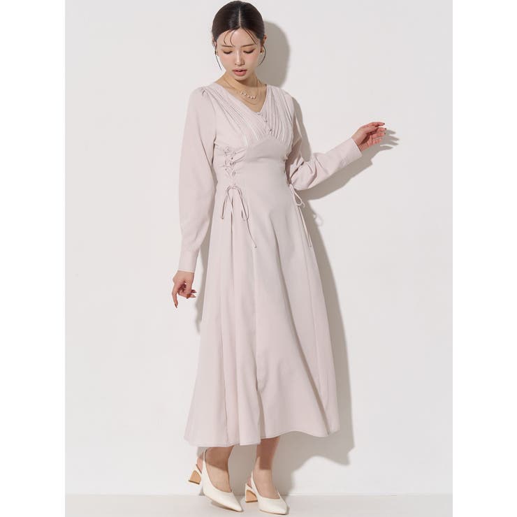 バイカラーピンタックフレアワンピース | RESEXXY | 詳細画像14 