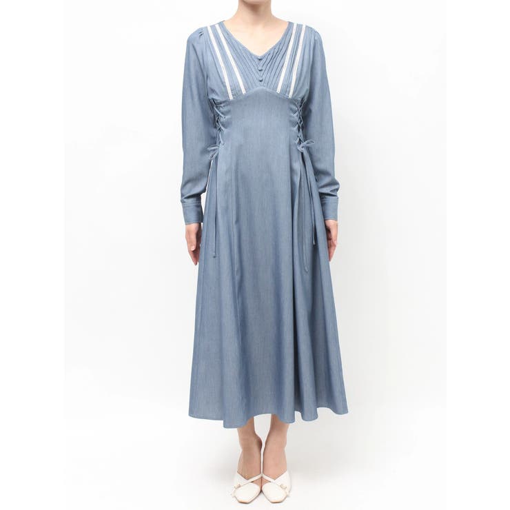 バイカラーピンタックフレアワンピース | RESEXXY | 詳細画像16 