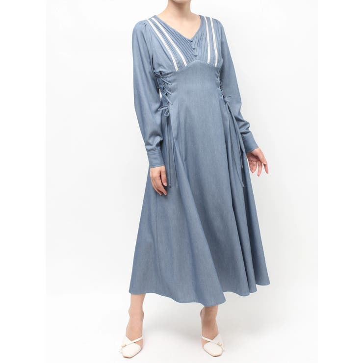 バイカラーピンタックフレアワンピース | RESEXXY | 詳細画像26 