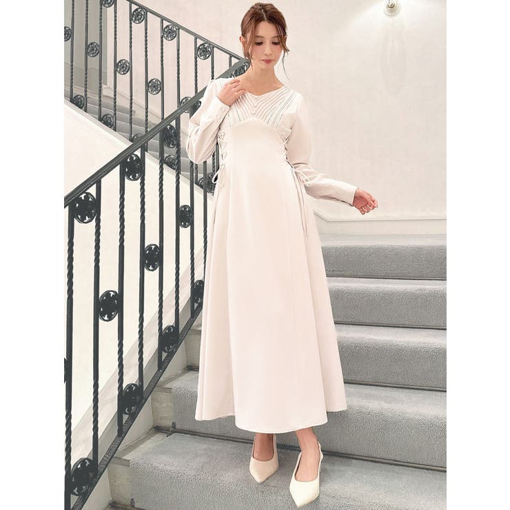 バイカラーピンタックフレアワンピース | RESEXXY | 詳細画像7 