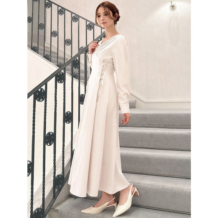 バイカラーピンタックフレアワンピース | RESEXXY | 詳細画像8 