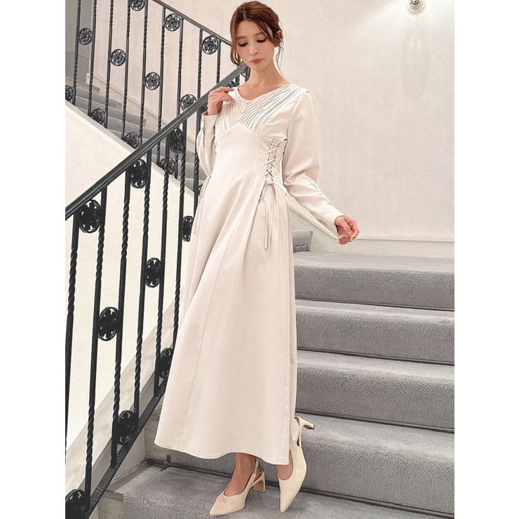 バイカラーピンタックフレアワンピース | RESEXXY | 詳細画像9 