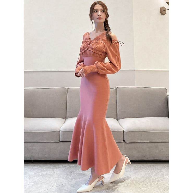 バストギャザーマーメイドワンピース | RESEXXY | 詳細画像13 