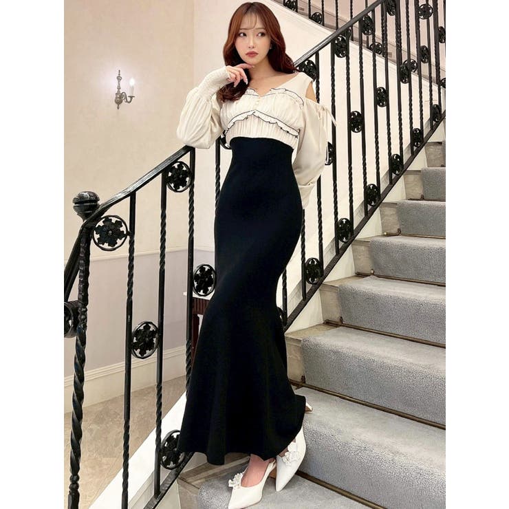 バストギャザーマーメイドワンピース | RESEXXY | 詳細画像2 