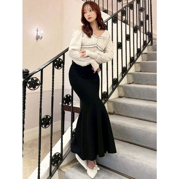 バストギャザーマーメイドワンピース | RESEXXY | 詳細画像4 