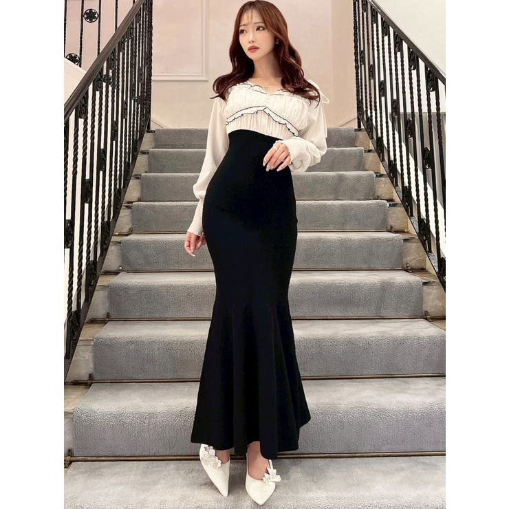 バストギャザーマーメイドワンピース | RESEXXY | 詳細画像5 