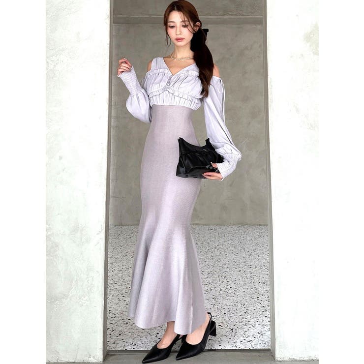 バストギャザーマーメイドワンピース | RESEXXY | 詳細画像7 