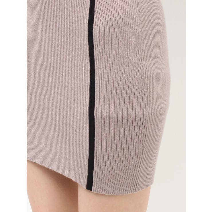 バイカラーフロントリボンニットミニワンピース | RESEXXY | 詳細画像21 