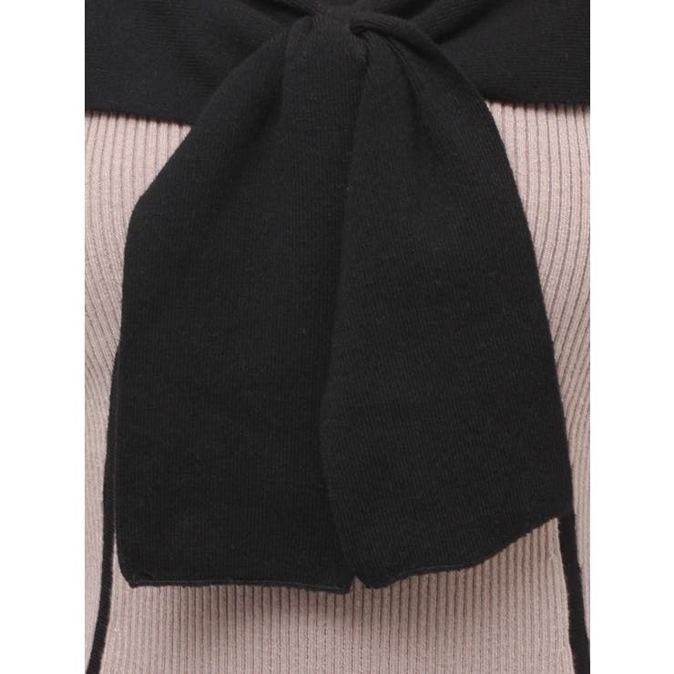 バイカラーフロントリボンニットミニワンピース | RESEXXY | 詳細画像25 