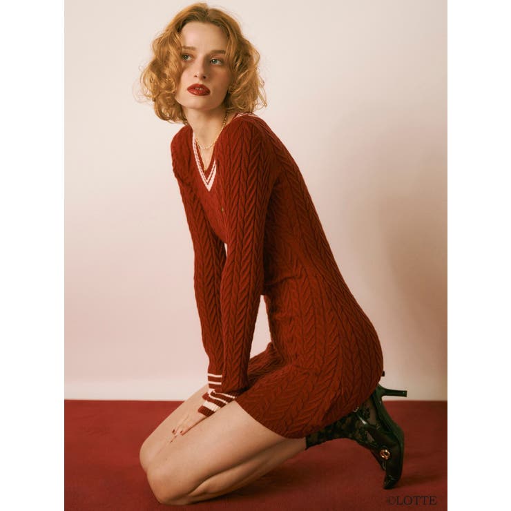 【Ghana】ケーブルニットミニワンピース | RESEXXY | 詳細画像22 