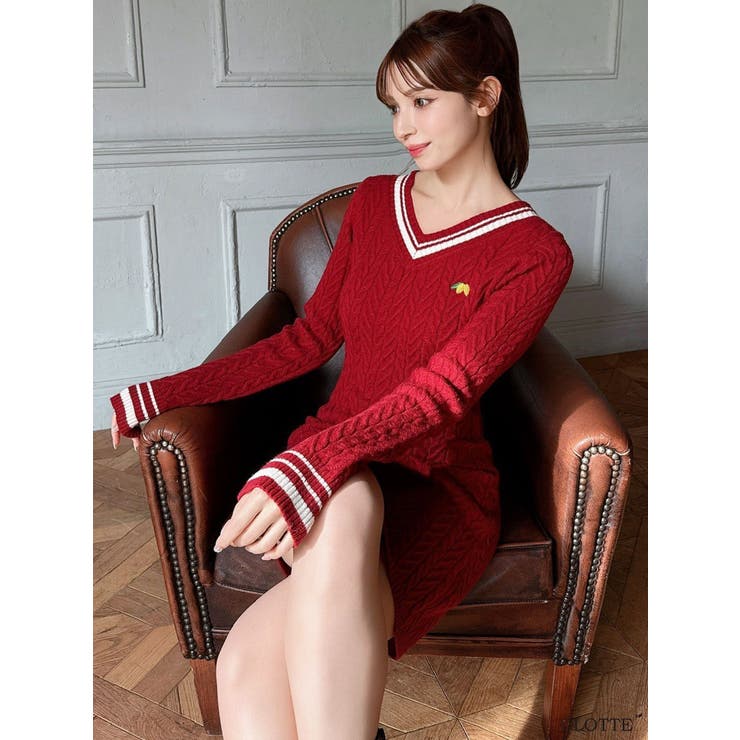 【Ghana】ケーブルニットミニワンピース | RESEXXY | 詳細画像9 