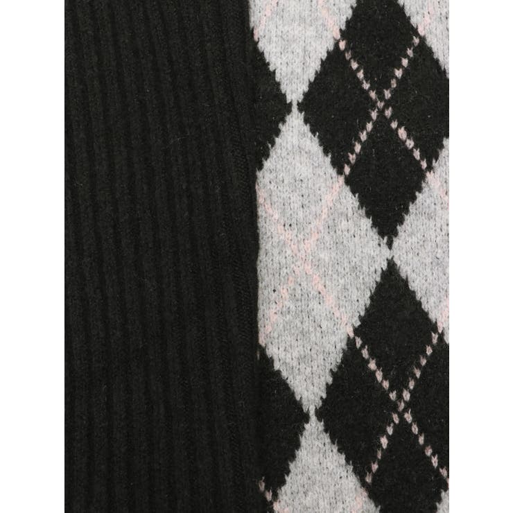 アーガイルタイトニットミニワンピース | RESEXXY | 詳細画像35 