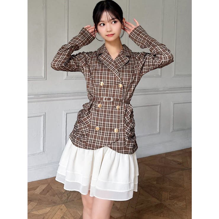 ヘムフリルテーラードミニワンピース | RESEXXY | 詳細画像3 