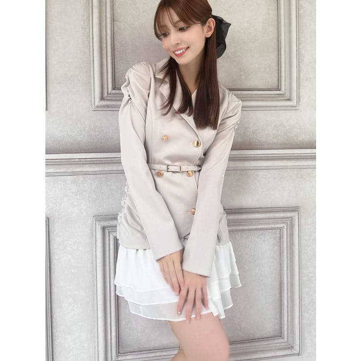 アイボリー | ヘムフリルテーラードミニワンピース | RESEXXY