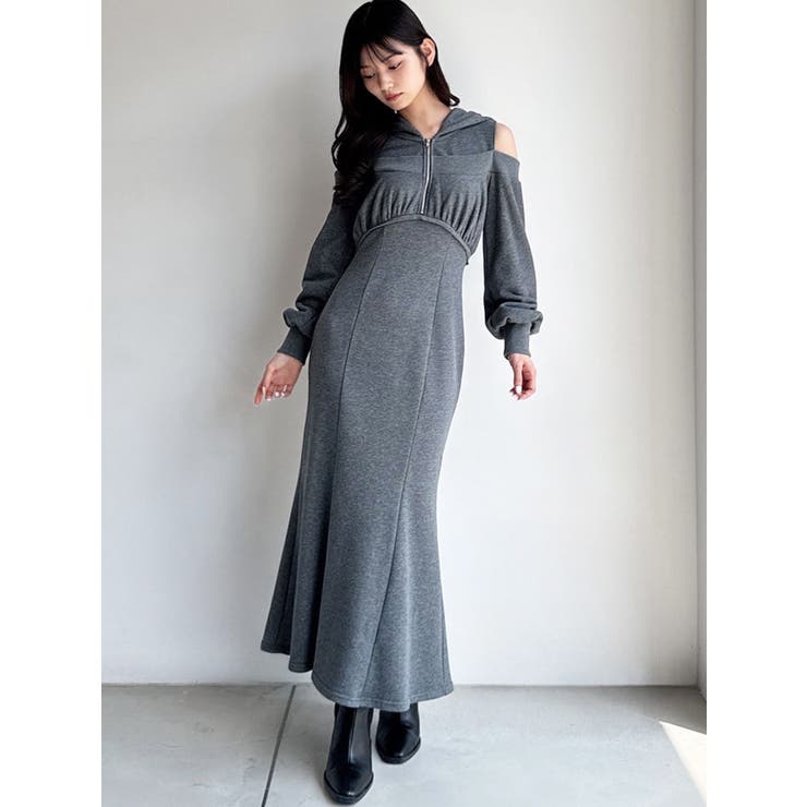 【追加生産分】レイヤードフーディワンピース | RESEXXY | 詳細画像5 