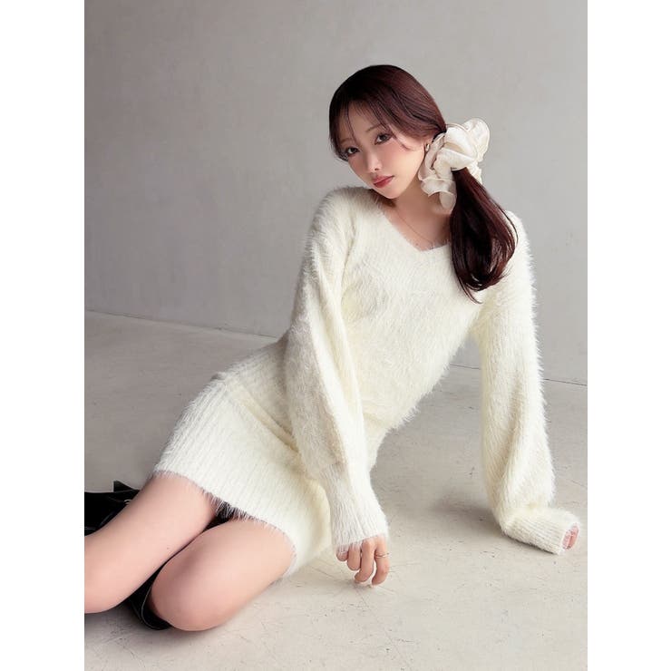 【追加生産分】シャギーニットワンピース | RESEXXY | 詳細画像5 