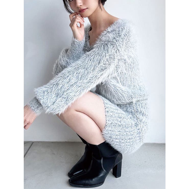 ミックス | 【追加生産分】シャギーニットワンピース | RESEXXY