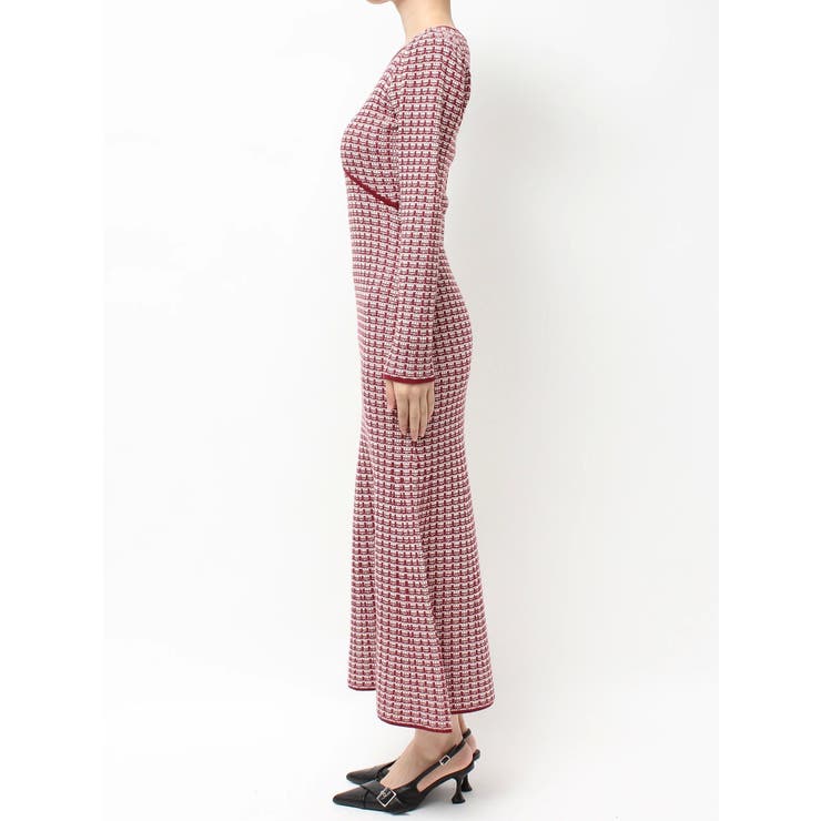 【WEB限定】バイカラーツイードニットワンピース | RESEXXY | 詳細画像16 