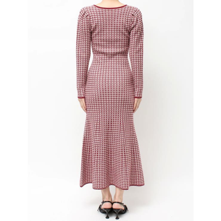 【WEB限定】バイカラーツイードニットワンピース | RESEXXY | 詳細画像17 