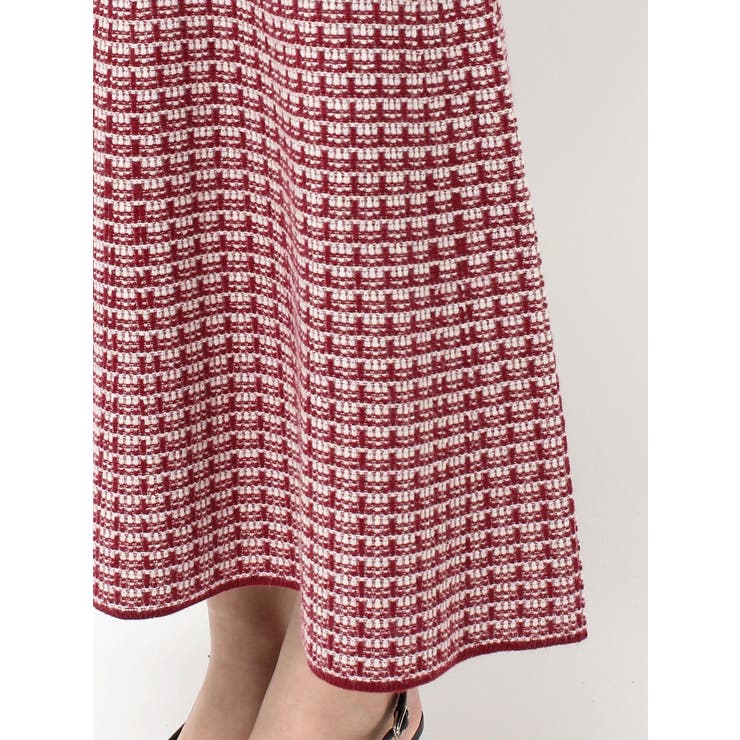 【WEB限定】バイカラーツイードニットワンピース | RESEXXY | 詳細画像20 