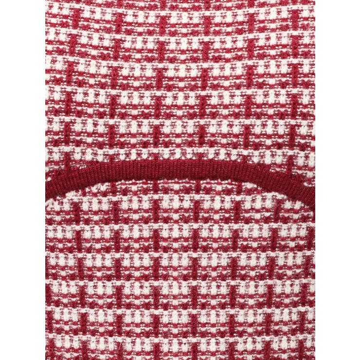 【WEB限定】バイカラーツイードニットワンピース | RESEXXY | 詳細画像24 