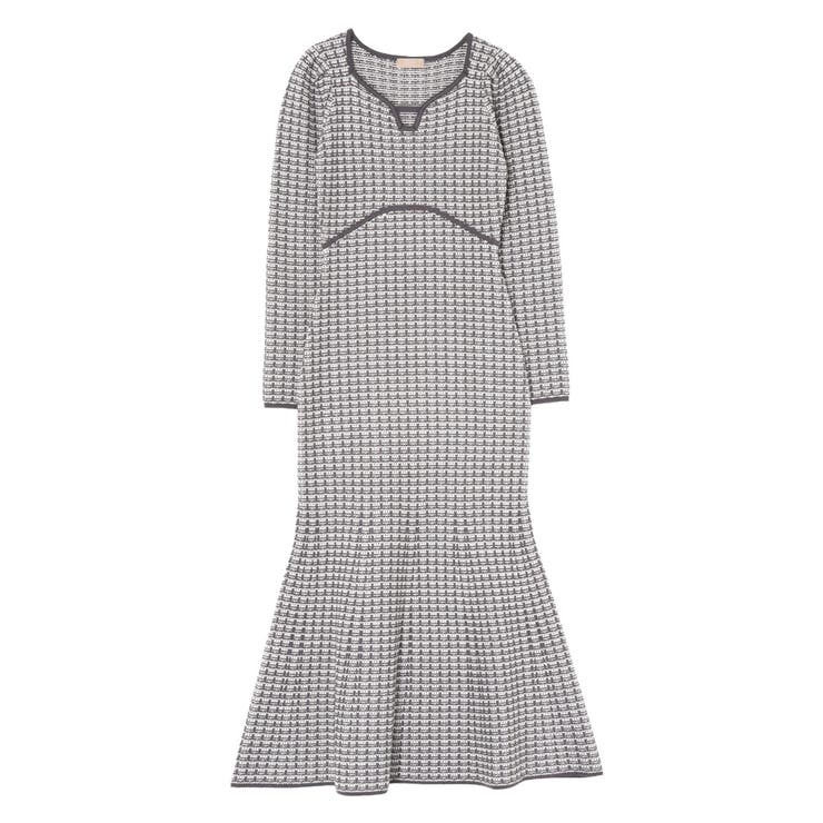 【WEB限定】バイカラーツイードニットワンピース | RESEXXY | 詳細画像32 