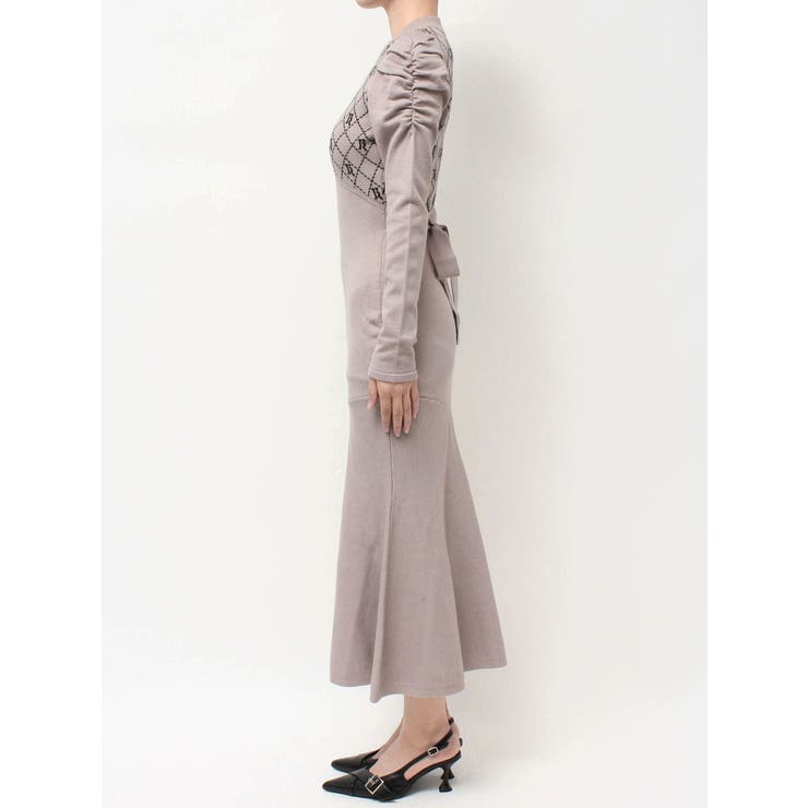 チェックジャガードマーメイドニットワンピース | RESEXXY | 詳細画像19 