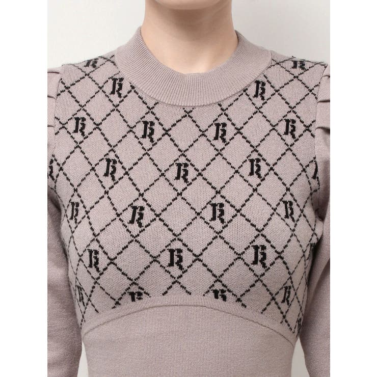 チェックジャガードマーメイドニットワンピース | RESEXXY | 詳細画像21 