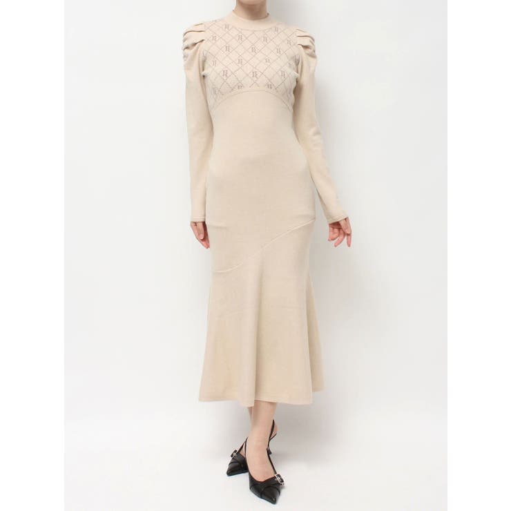 チェックジャガードマーメイドニットワンピース | RESEXXY | 詳細画像28 