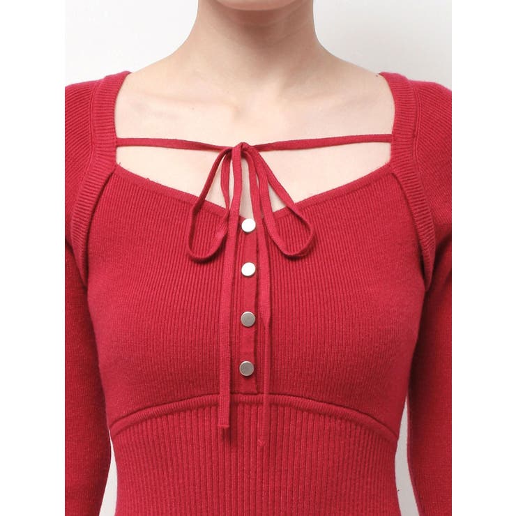 リボンデザインニットワンピース | RESEXXY | 詳細画像17 