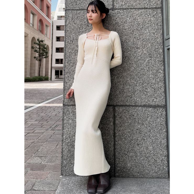 リボンデザインニットワンピース | RESEXXY | 詳細画像7 