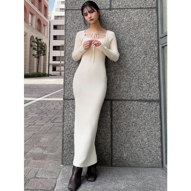 リボンデザインニットワンピース | RESEXXY | 詳細画像8 