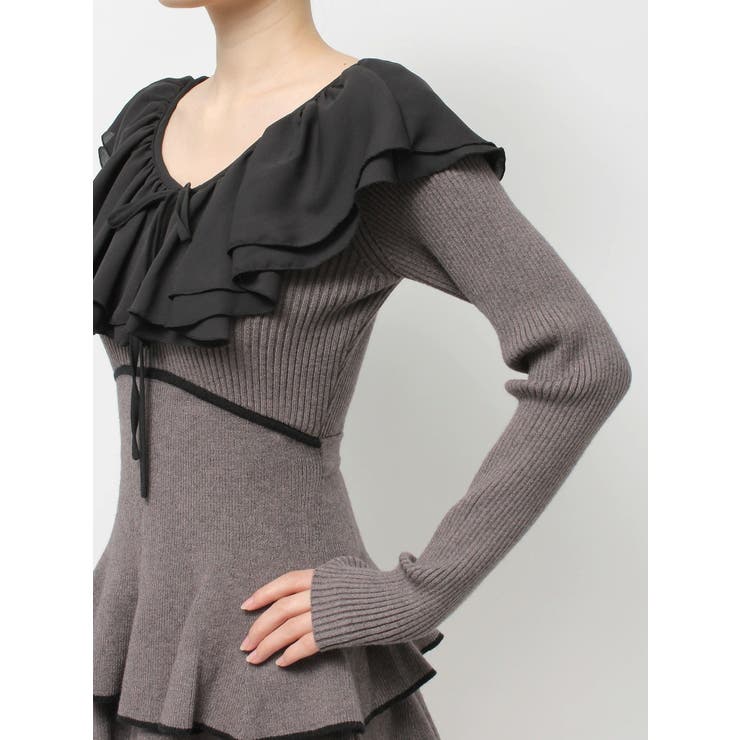 ラッフルデザインミニニットワンピース | RESEXXY | 詳細画像21 