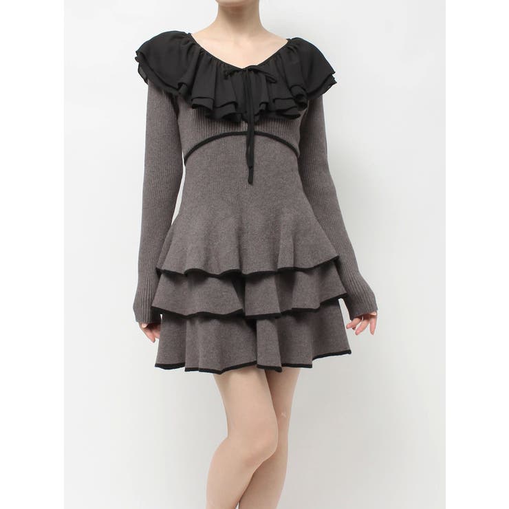 ラッフルデザインミニニットワンピース | RESEXXY | 詳細画像28 