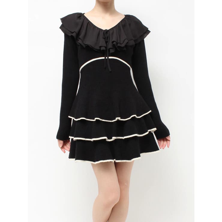 ラッフルデザインミニニットワンピース | RESEXXY | 詳細画像29 