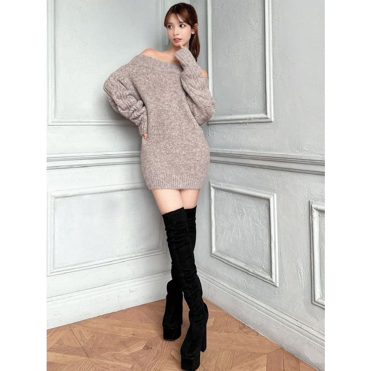 ケーブルスリーブニットワンピース | RESEXXY | 詳細画像13 