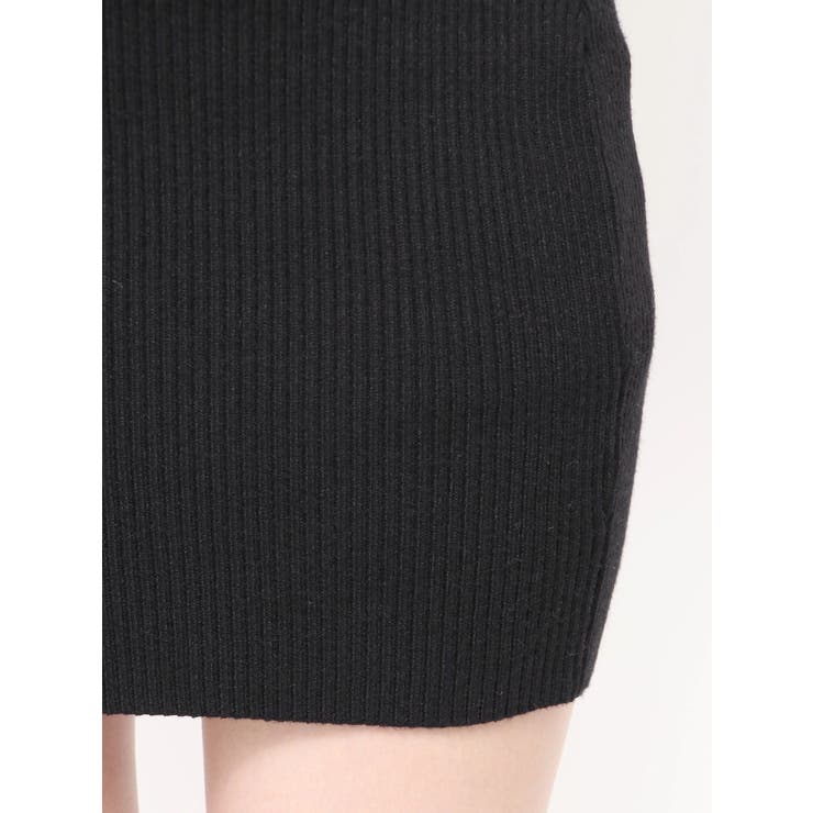 ポイントフェイクファーミニニットワンピース[品番：MKSW0067740